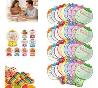 Lot de 18/36 cartes à bonbons de Saint-Valentin avec dômes en plastique, pour loisirs créatifs, échange de friandises, machine à chewing-gum, pour couples, familles, cadeau de fête (36 pièces)