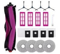 Lot de 18 accessoires de rechange pour EUREKA J15 Pro Ultra, 1 brosse principale, 4 sacs à poussière, 4 brosses latérales, 4 filtres, 4 lingettes, 1 brosse de nettoyage