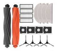 Lot de 18 accessoires pour aspirateur robot Mova S20 Ultra / RLM71CE, 2 brosses à rouleaux, 4 brosses latérales, 4 sacs à poussière, 4 serpillères, 4 filtres