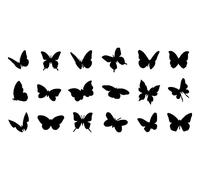 Lot de 18 Autocollants Mignons Papillons et Insectes - Décoration Murale pour Scrapbooking - Miroir pour Enfants - Décoration Papillon