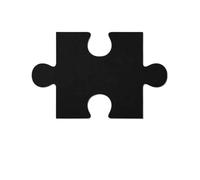 Lot de 18 autocollants muraux en feutre 3D Simplicity, puzzle, tableau messages, photos, arrière-plan mural liège, d'affichage décoratif(Black)