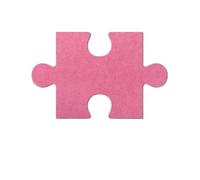 Lot de 18 autocollants muraux en feutre 3D Simplicity, puzzle, tableau messages, photos, arrière-plan mural liège, d'affichage décoratif(Pink)