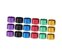 Lot de 18 bagues d'identification colorées en aluminium for pigeons, perroquets, poules et canards. Bagues d'identification durables for l'identification des volailles.