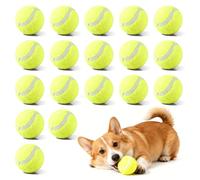 Lot de 18 balles de tennis, balles de tennis, balles de tennis pour chien, mini balles de tennis de 5 cm, balles de tennis pour débutants, pour l'entraînement, les jeux, les cours de tennis, les