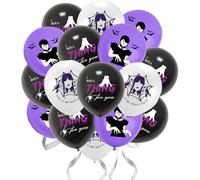 Lot de 18 ballons en latex pour décoration de fête d'anniversaire Motif Mercredi