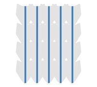 Lot de 18 bandes de lecture colorées pour enfants et enseignants (bleu) Ncb395 (blanc, 15 x 12 cm)