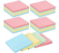Lot de 18 blocs-notes adhésifs en vrac, avec 300 feuilles chacun, 7,6 x 7,6 cm, couleurs assorties, faciles à utiliser pour le bureau et la maison
