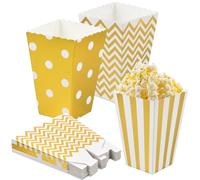 Lot de 18 boîtes à pop-corn - Petits sacs à pop-corn - Accessoires de bar à bonbons - En carton pour collations, sacs de fête, anniversaire, mariage, cadeau et soirée cinéma
