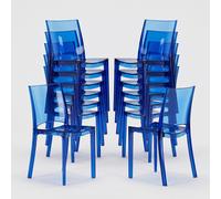 Lot de 18 Chaises B-Side Grand Soleil pour bar transparentes promotion Stock