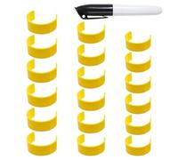 Lot de 18 clips pour flacons de pilules - Marqueurs pour bouteilles de médicaments - Clip d'identification portable multifonction pour la maison, le dortoir, les voyages, l'hôtel