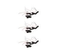 Lot de 18 connecteurs filaires pour piles AAA 1,5 V, boîtier de rangement en plastique, noir