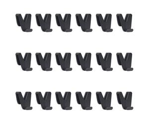 Lot de 18 Crochets de Rangement Space Hangers - VENTEO - Organisation de Placard pour Gain de place - pour vêtement et Accessoire - Crochets de Suspension Peu encombrants - Connecteur de Cintre