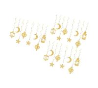 Lot de 18 décorations à suspendre en spirale pour l'Aïd, les fêtes de l'Aïd, la maison, la salle de classe, la décoration de fenêtre, tourbillons en papier permanent