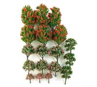 Lot de 18 diorama en plastique de 4 à 10 cm