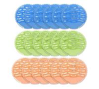Lot de 18 écrans d'urinoir désodorisants parfumés anti-éclaboussures, anti-obstruction, désodorisant durable, pour école, bureau, restaurant, salle de bain, toilettes