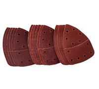 Lot de 18 feuilles de papier abrasif pour ponceuse manuelle Parkside - Convient pour PHS 160 E5 - PMS 160 A1 - Grain 60/120/240 - Adhérence Velcro - Pour le travail du bois - LIDL IAN 303400