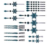Lot de 18 flocons de neige en acrylique résistant aux éclats pour décoration intérieure et extérieure