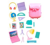 Lot de 18 fournitures scolaires miniatures pour enfants