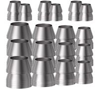 Lot de 18 inserts de réparation en métal pour marteau | Finition argentée, utilisation quotidienne de la boîte à outils, constructeurs et charpentiers, pas facile à déformer ou à