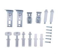 Lot de 18 kits de réparation de porte pliante comprenant des pivots supérieurs et inférieurs en métal, des pivots en plastique, des roues de guidage et des supports pour une fonction de porte pliable