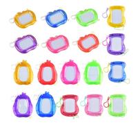 Lot de 18 mini tableaux à colorier magnétiques - Petit cadeau d'anniversaire d'enfant - Mini tableau à dessin avec porte-clés - Cadeaux pour enfants - Tombola - Prix Pinata - Remplissage de fête