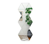 Lot de 18 miroirs autocollants 3D en acrylique pour décoration de chambre, salle de bain, ferme