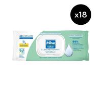 Lot De 18 - Mixa Bébé Lingettes Nettoyantes A L'eau Naturelle X48 Multicolore
