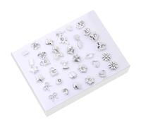 Lot de 18 paires de boucles d'oreilles en or et argent - Collection de bijoux - Différents styles - Or et argent - Perles - Décoration d'oreille