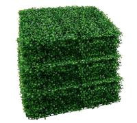 Lot de 18 panneaux de haie artificielle 40 x 60 cm, 4 cm, panneaux muraux végétaux, gazon vert artificiel, clôture de confidentialité, feuille de lierre, toile de fond for décoration intérieure, ornem
