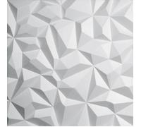 Lot de 18 Panneaux muraux décoratif 3D Polystyrène effet Diamant DECOON - 60x60x3 cm - 6,48m2