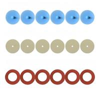 Lot de 18 pièces de rechange pour respirateur complet et demi-visage (6 valves d'expiration 6889, 6 valves d'inhalation 6893, 6 joints de port 6895) pour masques 3M demi-et complets