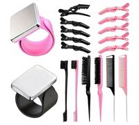 Lot de 18 pinces à cheveux avec pince à cheveux, peigne à tresser, pince à cheveux, accessoires pour cheveux