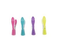Lot de 18 Pinces à Linge Poisson 8cm Multicolore