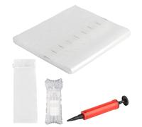 Lot de 18 protections de bouteille de vin pour voyage, sacs à bulles pour bouteille de vin, sacs gonflables pour colonne d'air, sacs réutilisables à bulles pour expédition en toute sécurité + 1 pompe