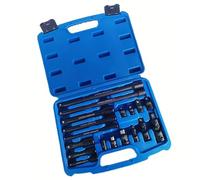 Lot de 18 rallonges de douilles avec marquage transparent et adaptateurs pour des tâches mécaniques efficaces dans un espace confiné