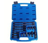 Lot de 18 rallonges de douilles avec marquage transparent et adaptateurs pour des tâches mécaniques efficaces dans un espace confiné