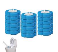 Lot de 18 recharges de brosse de toilette jetable pour le nettoyage des sols dans la salle de bain, 18 recharges (océan)