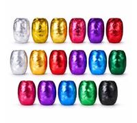 Lot de 18 rubans à boucler avec couleurs vives de 20 m chacune, ruban cadeau, pour décorer et emballer des cadeaux, Noël et l'Avent