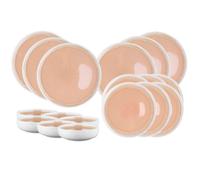 Lot de 18 set les essentiels en grès rose D