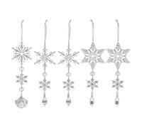 Lot de 18 stalactites transparentes incassables pour sapin de Noël