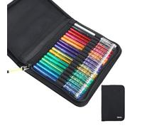 Lot de 18 stylos à encre gel pailletée pour coloriage adulte, double finition brillante, pointe de 1 mm pour plus de précision, sac de rangement Oxford pour une organisation et un transport faciles