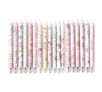 Lot de 18 stylos et gel Kawaii mignons à clic de dessin animé - Stylos à encre gel mignonnes