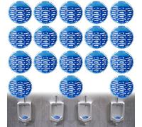 Lot de 18 tamis d'urinoir parfumés universels - Protection anti-éclaboussures - Effet de fraîcheur pendant 30 jours - Tapis d'insertion pour chaque urinoir