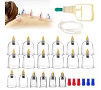 Lot De 18 Ventouses Avec Pompe À Vide, Ensemble De Ventouses, Cupping Therapy Set Cupping Ventouse Cupping Set Ventouses Therapeutiques Ventouses Set Kit Hijama Pour Bras, Jambes, Dos, Épaules
