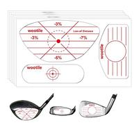 Lot de 180 étiquettes autocollantes pour entraînement de swing en fer et bois, enregistreur à frapper en fer et bois, autocollants standard, aides à l'entraînement pour la pratique du swing