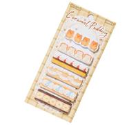 Lot de 180 feuilles de notes adhésives en forme de dessert pour carnet, planificateur, marqueur, forme unique, note repositionnable pour étude