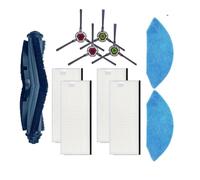 Lot de 19 accessoires compatibles avec aspirateur robot Ecovacs Deebot OZMO U2 DGN22 YEEDI K650 - Brosse latérale principale - Filtre HEPA