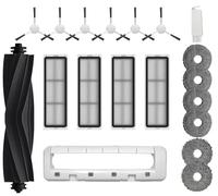 Lot de 19 Accessoires pour Dreame L10s Ultra / L10 Prime / L10s Pro Gen 2 / L10s Plus/Xiaomi X10+ X20+, 1 Brosse Principale, 1 Couvercle de Brosse, 6 Brosses Latérales, 4 Filtres, 6 Serpillières
