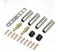 Lot de 19 buses de soudage MIG et embouts de contact M6 0,8 mm pour MB15AK | Cet ensemble d'accessoires de soudage en cuivre offre un débit de gaz fiable et une conductivité stable pour les torches MIG