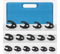 Lot de 19 clés à cliquet de 8 à 32 mm, pour une utilisation avec des cliquets de 1/2" et 3/8" et des extensions pour espaces restreints